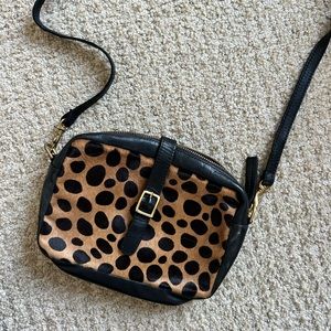Clare V. Leopard mini sac crossbody